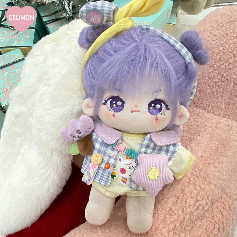 禧乐萌 品牌原创娃 炸毛魔女白兔酥 棉花娃娃 换装 又骨架 玩偶 毛绒公仔