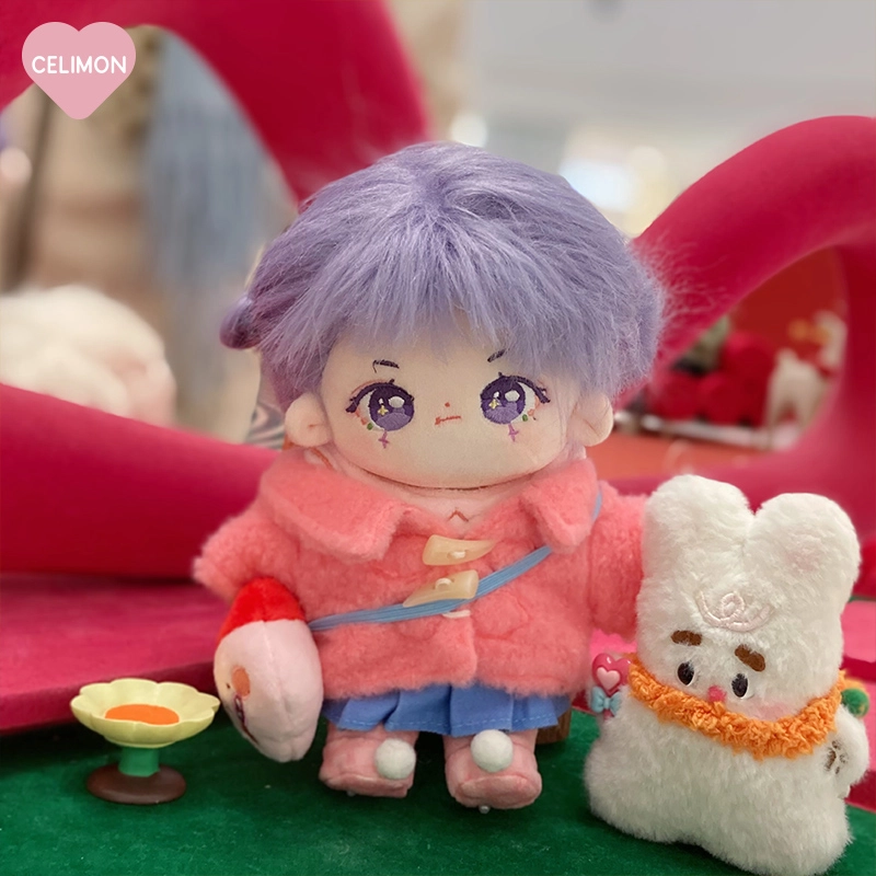 禧乐萌 品牌原创娃 炸毛魔女白兔酥 棉花娃娃 换装 又骨架 玩偶 毛绒公仔