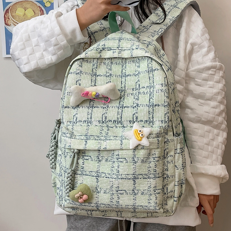 小众设计 高级质感 韩版女轻便大容量 高级感 通勤包包 涤纶 双肩包背包 出行必备 男女同款情侣款 多色