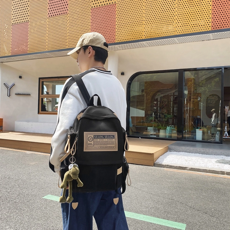 出行必备 大容量旅游背包 通勤包包 时尚旅行日系休闲女生潮流 尼龙 书包背包双肩包 多色 男女同款情侣款