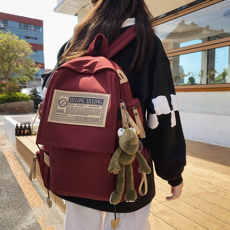 出行必备 大容量旅游背包 通勤包包 时尚旅行日系休闲女生潮流 尼龙 书包背包双肩包 多色 男女同款情侣款