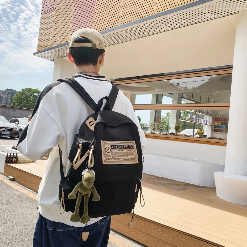 出行必备 大容量旅游背包 通勤包包 时尚旅行日系休闲女生潮流 尼龙 书包背包双肩包 多色 男女同款情侣款