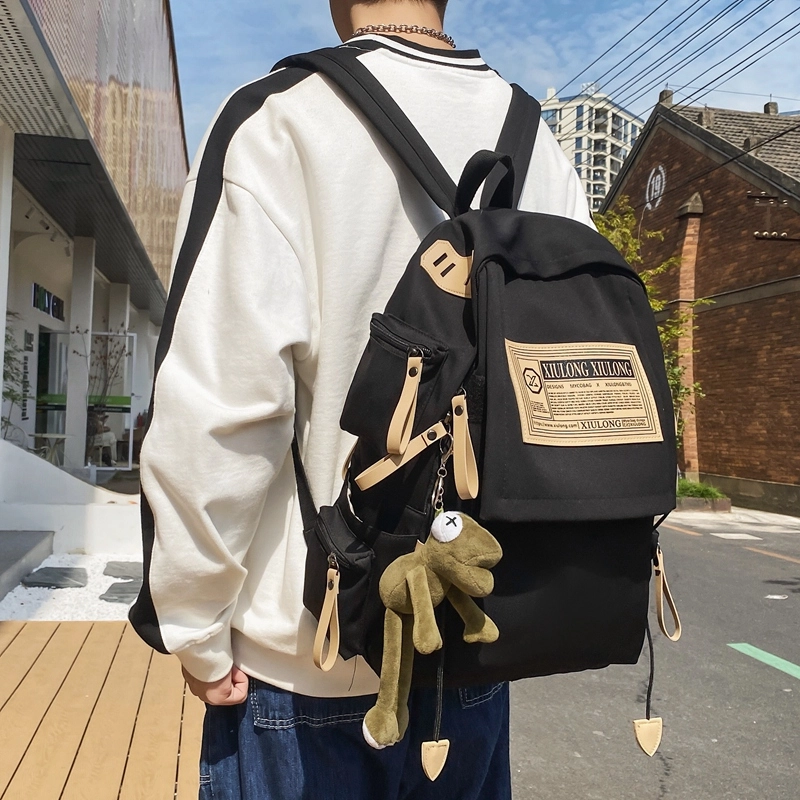 出行必备 大容量旅游背包 通勤包包 时尚旅行日系休闲女生潮流 尼龙 书包背包双肩包 多色 男女同款情侣款