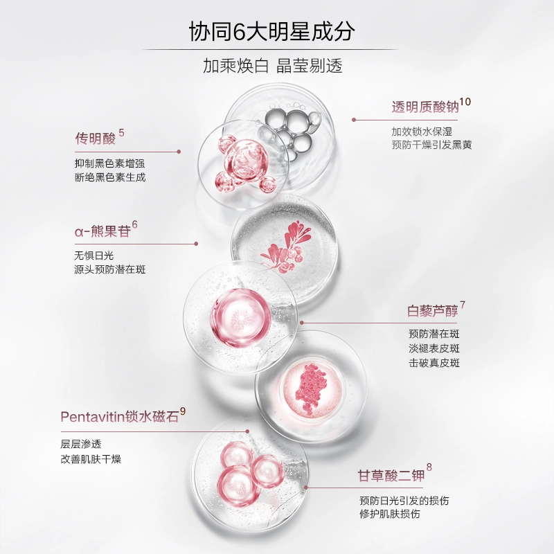丸美 白色之恋淡斑臻享套盒礼盒 美白特证 重现钻光肌 透明质酸钠熊果苷 带手提袋