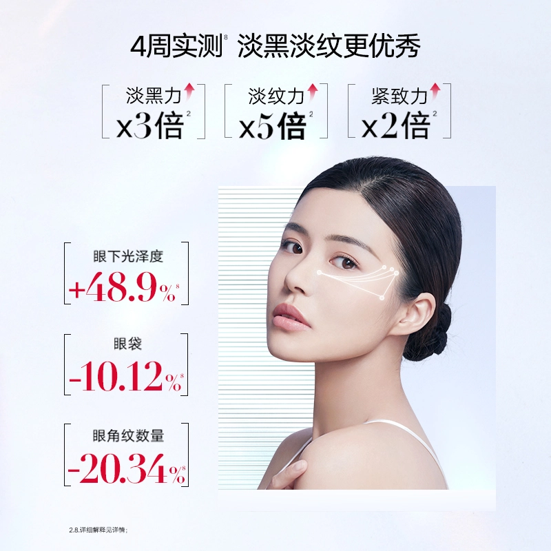 丸美 小红笔眼霜眼膜套装 多重胜肽 呵护眼周 紧致 保湿 抗皱 护眼套装 改善眼周问题 质地轻薄 清爽易吸收 不粘腻