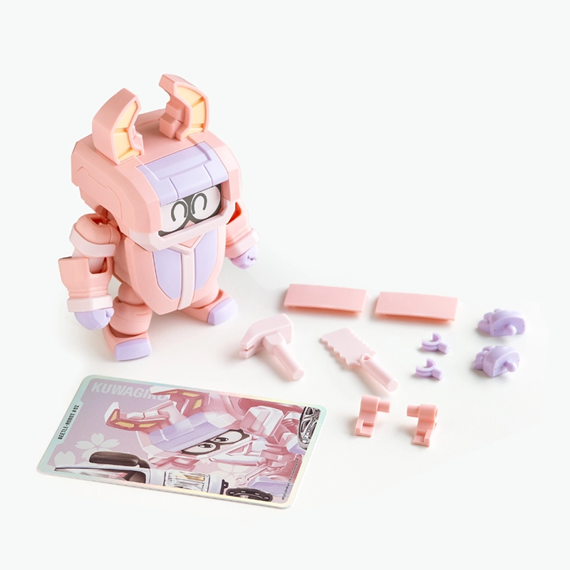 橘猫工业 铁甲小宝 卡布达&金龟次郎 樱花粉限定 拼装模型