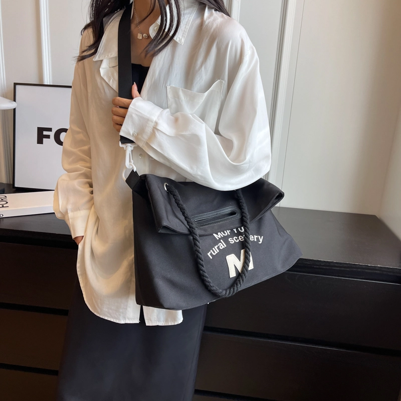 醇龙 大容量时尚上课通勤潮 布 单肩斜挎包 女款 多色