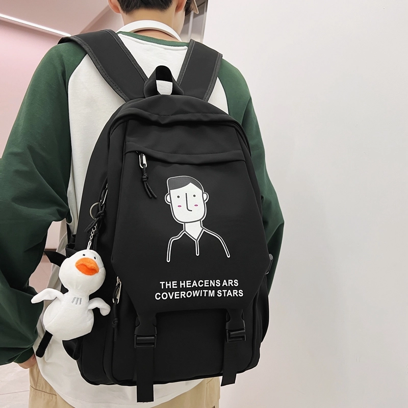 醇龙 日系大容量运动休闲初中生高中大学生校园 尼龙 书包背包双肩包 男女同款情侣款 多色