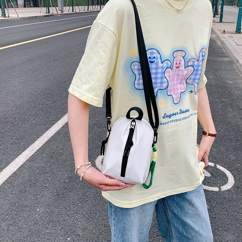 醇龙 简约时尚百搭 帆布 帆布包斜挎包 男女同款情侣款 绿色/黑色/白色/红色/蓝色