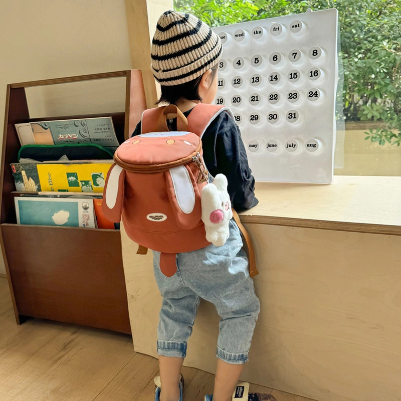 醇龙 卡通幼儿宝宝外出旅游小背包小女孩书包日系可爱背包 尼龙 双肩包 儿童款 多色