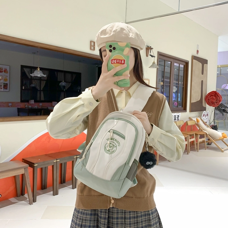 醇龙 潮流休闲日系百搭多功能运动 胸包 尼龙 男女同款情侣款 多色