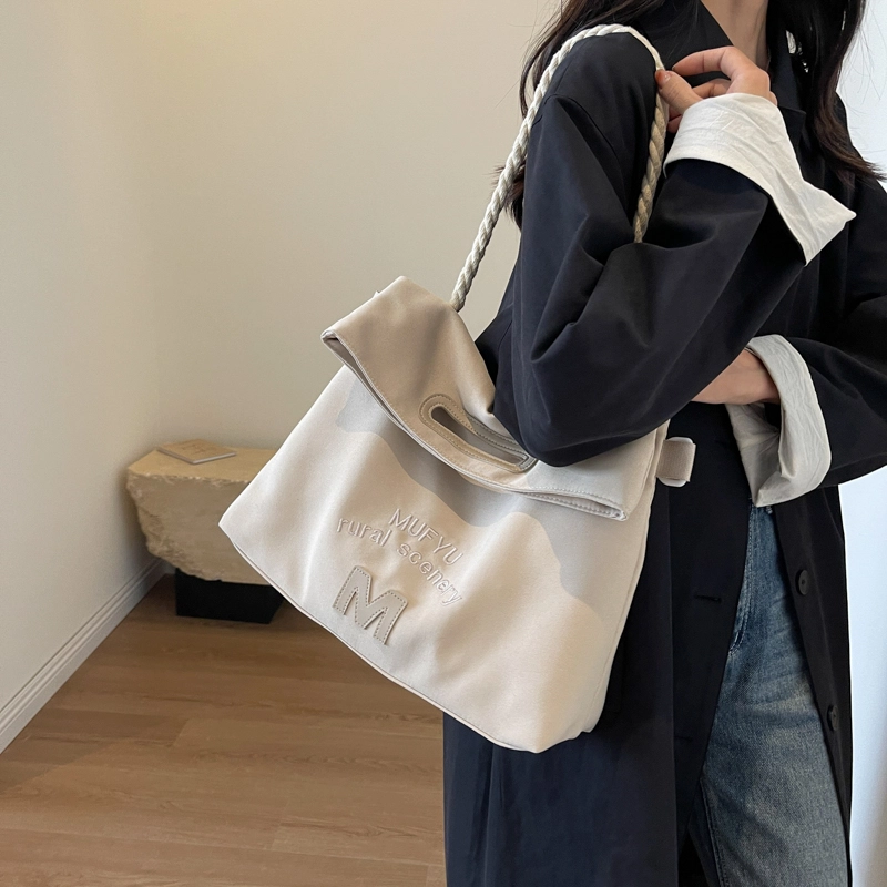 醇龙 大容量时尚上课通勤潮 布 单肩斜挎包 女款 多色