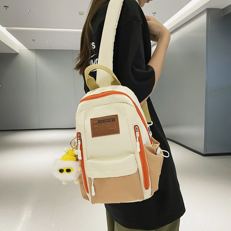 醇龙 胸包 男女同款 大学生简约旅行高中初中生 尼龙 多色