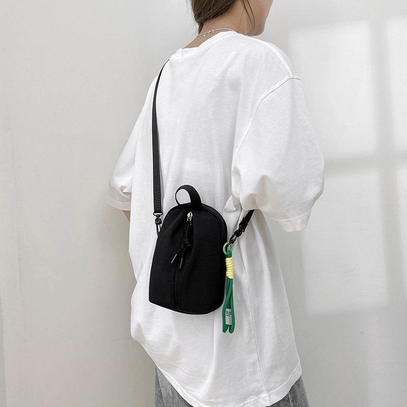 醇龙 简约时尚百搭 帆布 帆布包斜挎包 男女同款情侣款 绿色/黑色/白色/红色/蓝色