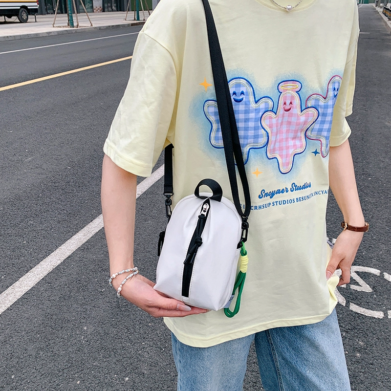 醇龙 简约时尚百搭 帆布 帆布包斜挎包 男女同款情侣款 绿色/黑色/白色/红色/蓝色
