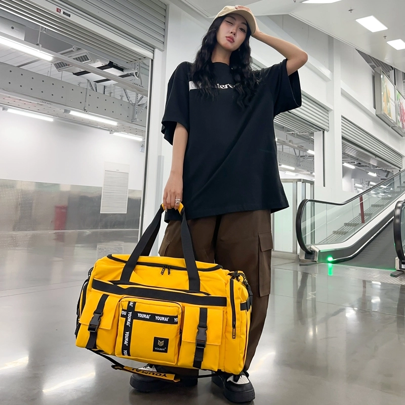 醇龙双肩背包女旅行包男女手提行李轻便牛津布大容量收纳袋待产篮球运动健身包旅行包 男女同款情侣款 多色