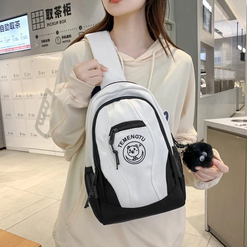 醇龙 潮流休闲日系百搭多功能运动 胸包 尼龙 男女同款情侣款 多色