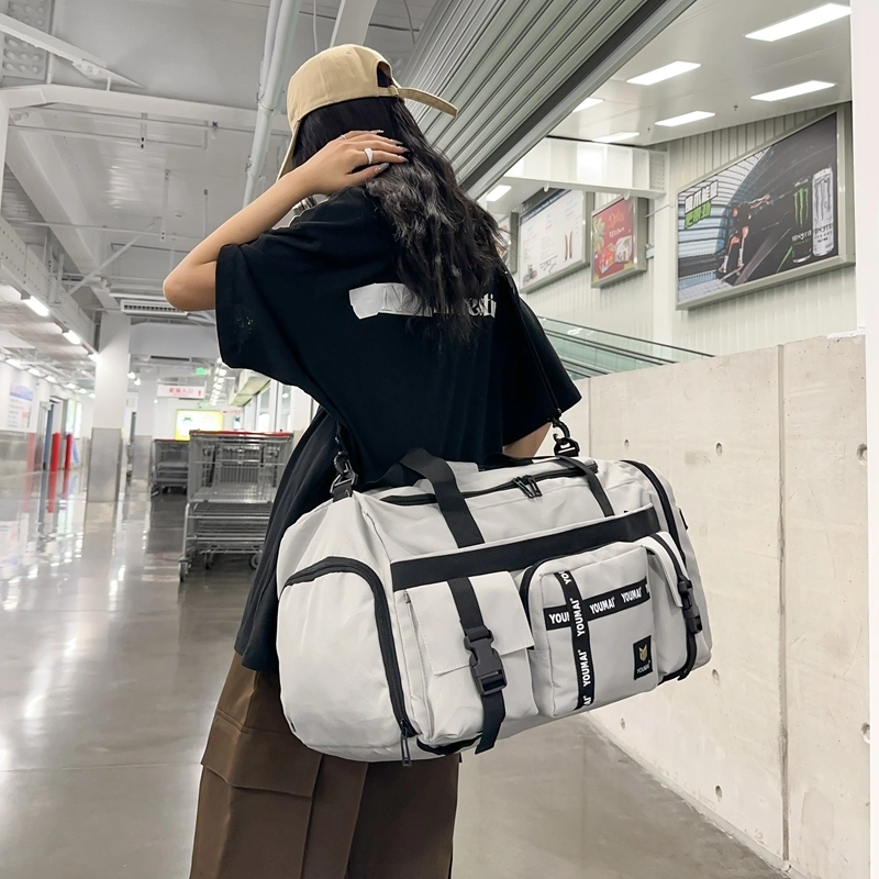 醇龙双肩背包女旅行包男女手提行李轻便牛津布大容量收纳袋待产篮球运动健身包旅行包 男女同款情侣款 多色