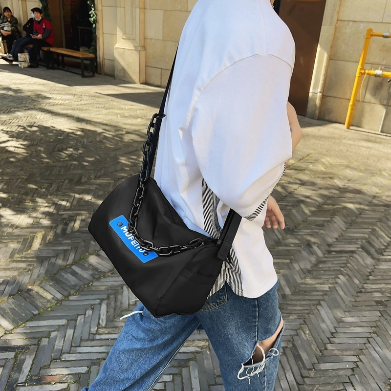 醇龙 休闲时尚潮流大容量 尼龙 单肩斜挎包 常规 男女同款情侣款 黑色/桔色/绿色/蓝色/紫色/白色