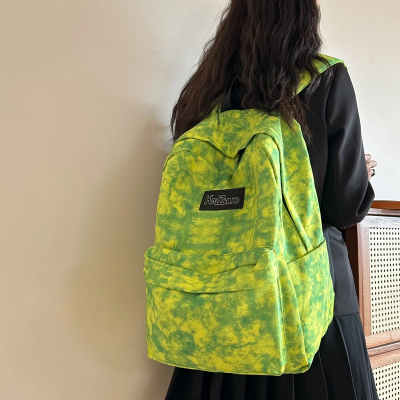 醇龙书包女初中生韩版森系双肩包小学生三到六年级大容量背包简约潮尼龙多色