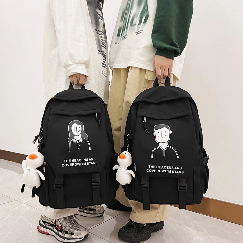 醇龙 日系大容量运动休闲初中生高中大学生校园 尼龙 书包背包双肩包 男女同款情侣款 多色