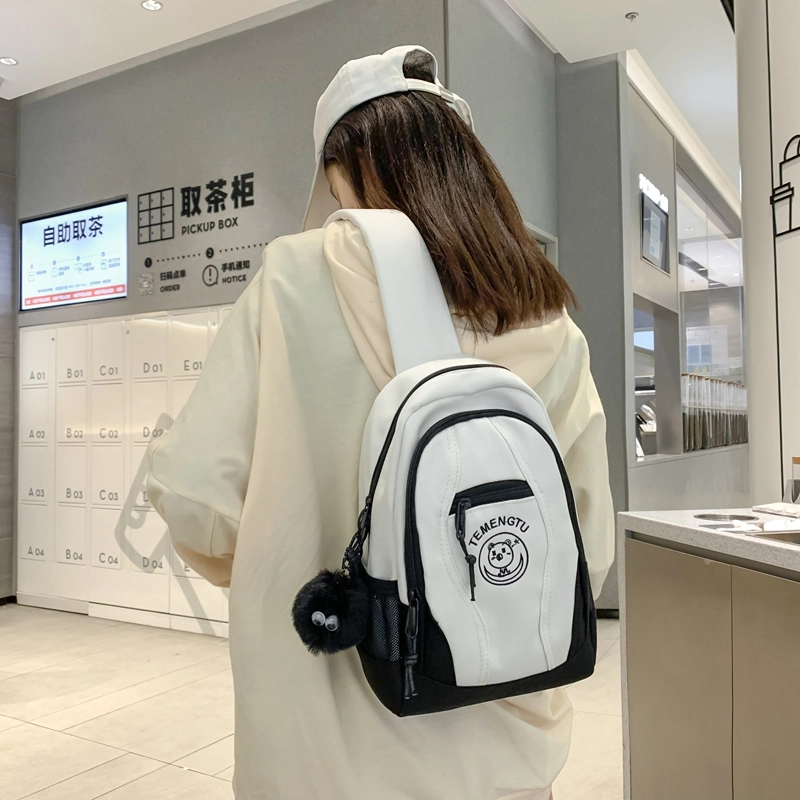 醇龙 潮流休闲日系百搭多功能运动 胸包 尼龙 男女同款情侣款 多色