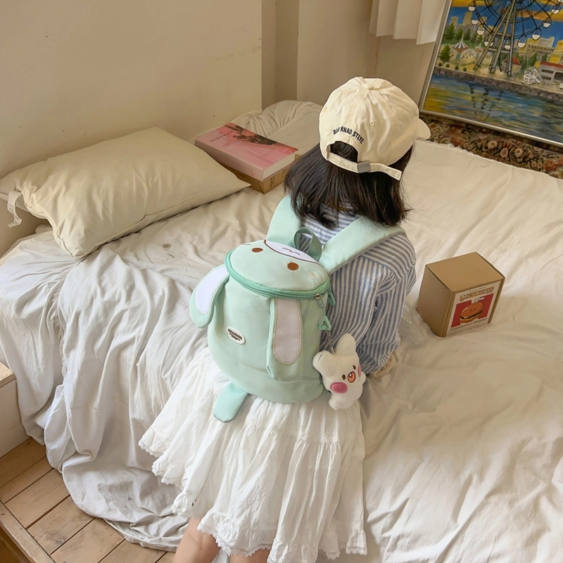 醇龙 卡通幼儿宝宝外出旅游小背包小女孩书包日系可爱背包 尼龙 双肩包 儿童款 多色