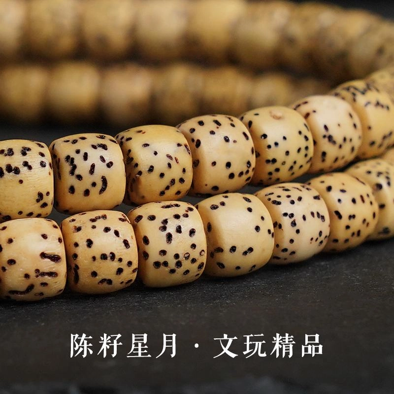 赤藤 招财纳福福气满满新中式国潮复古简约时尚设计文玩配饰高级感精致文玩盘玩吉祥好运 星月菩提 手串 男款