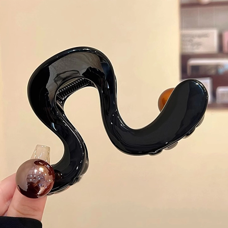 如花梦 大号几何高级感后脑勺盘发 亚克力 发夹 女款