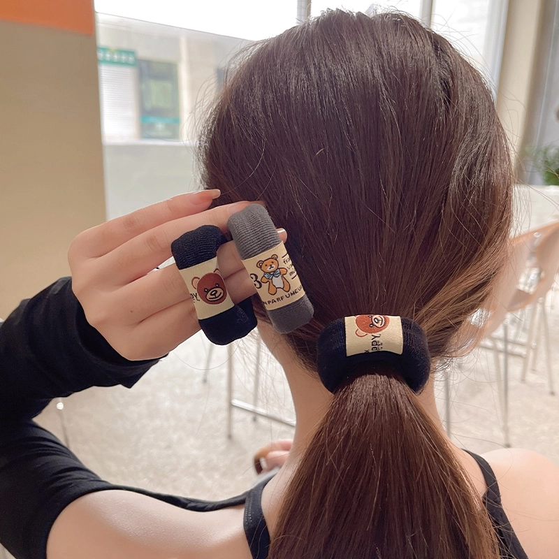 如花梦 高马尾 耐用无缝皮筋高弹力毛巾圈 布艺 发圈 男女同款情侣款 多款可选