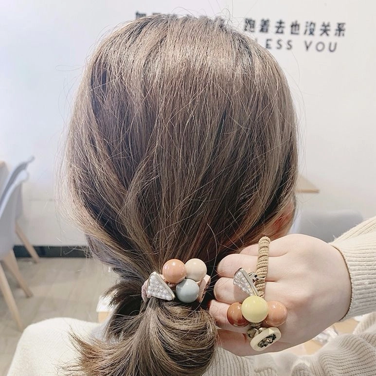如花梦 多巴胺糖果色发绳 小清新 发饰扎头发高马尾 皮筋 亚克力 发圈 头绳 女款