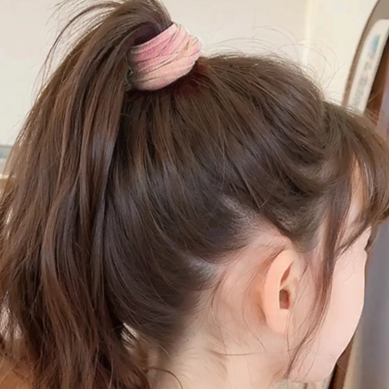 如花梦 甜美风糖果色宽边 布艺 发圈 女款