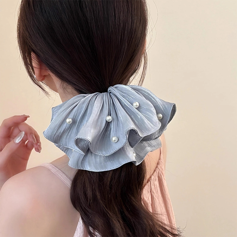 如花梦 褶皱纹理马尾 布艺 发圈 女款