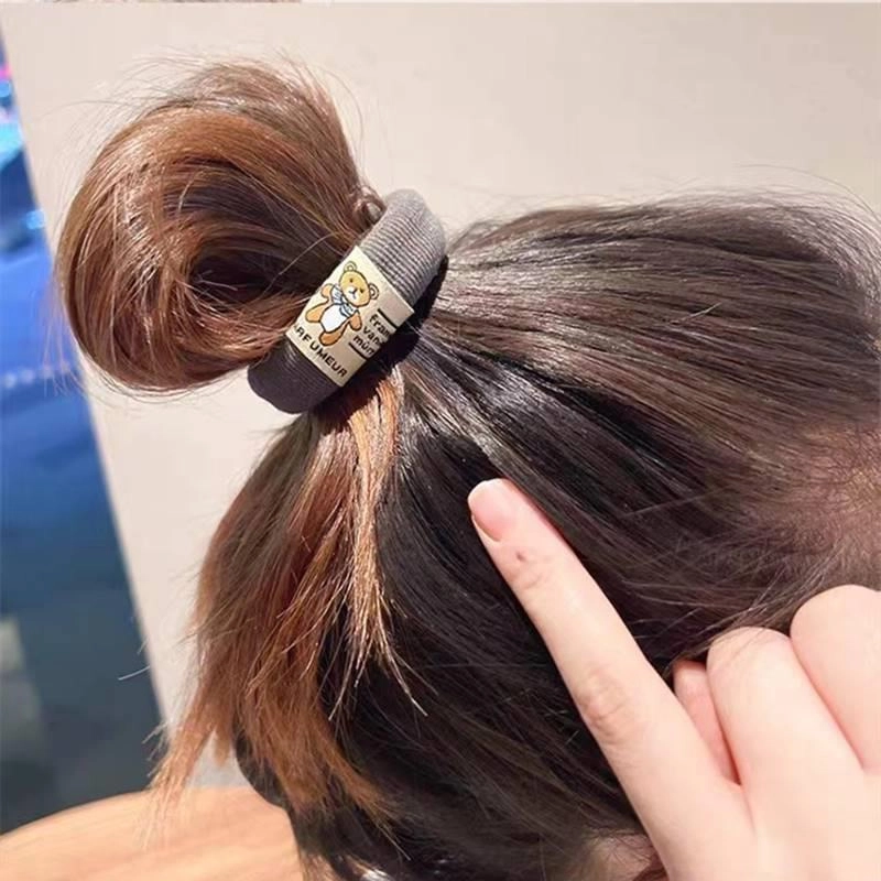 如花梦 高马尾 耐用无缝皮筋高弹力毛巾圈 布艺 发圈 男女同款情侣款 多款可选