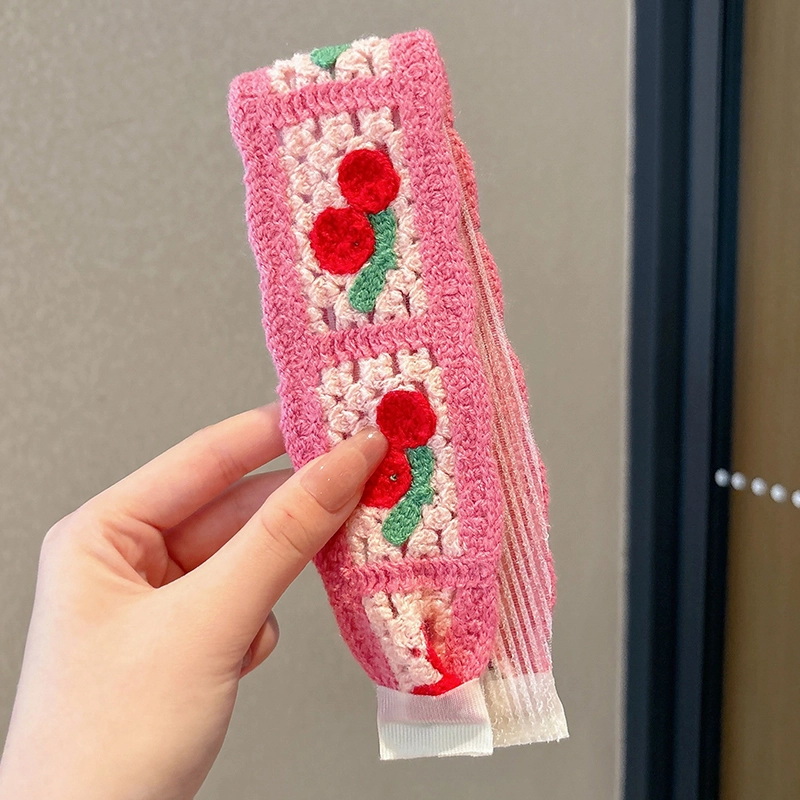 如花梦 复古针织刺绣花朵 布艺 发带 女款