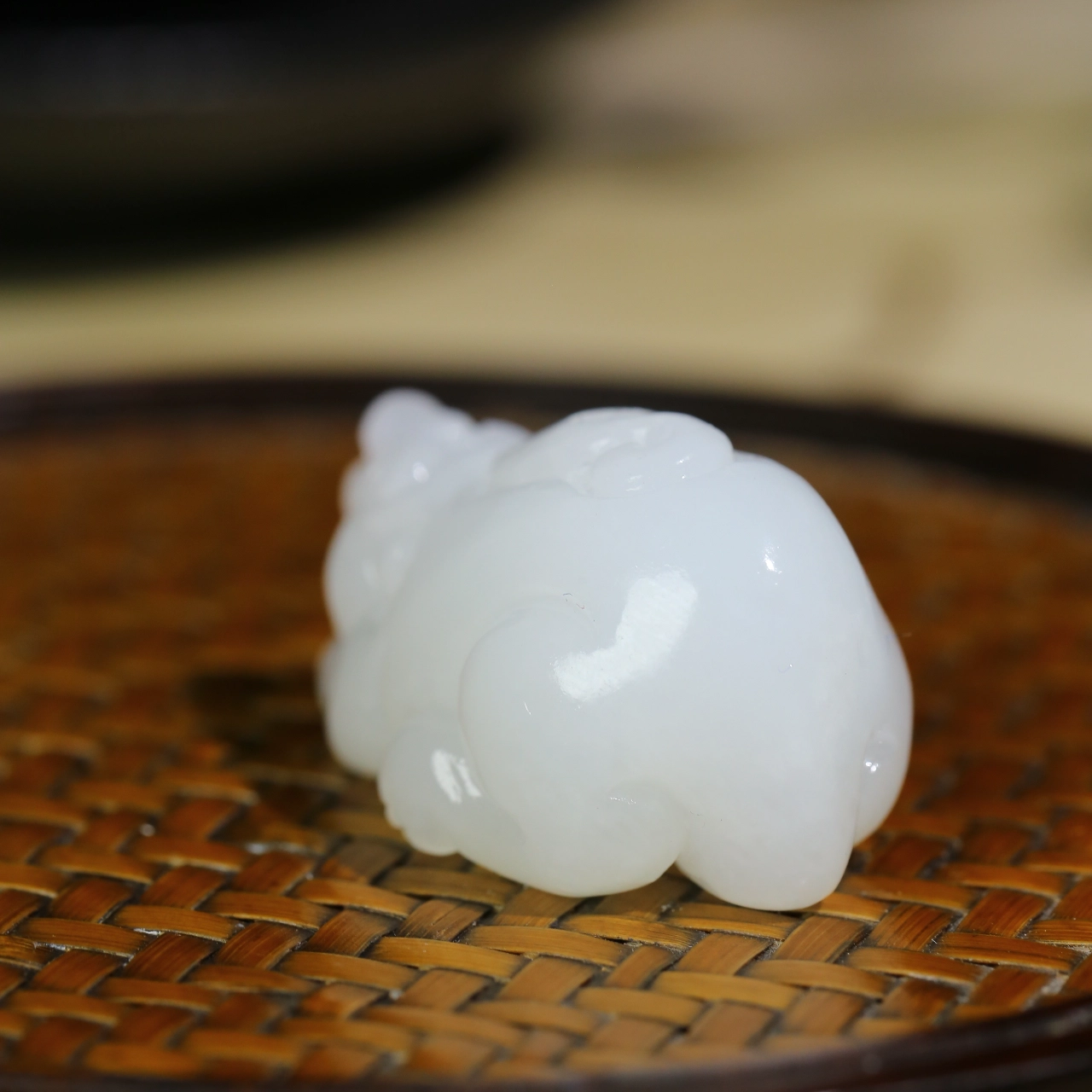 玉韵瑶 国潮 招财貔貅#好运 羊脂白 精工巧雕 小众轻奢新中式国潮古风 和田玉吊坠 白玉 男女同款情侣款