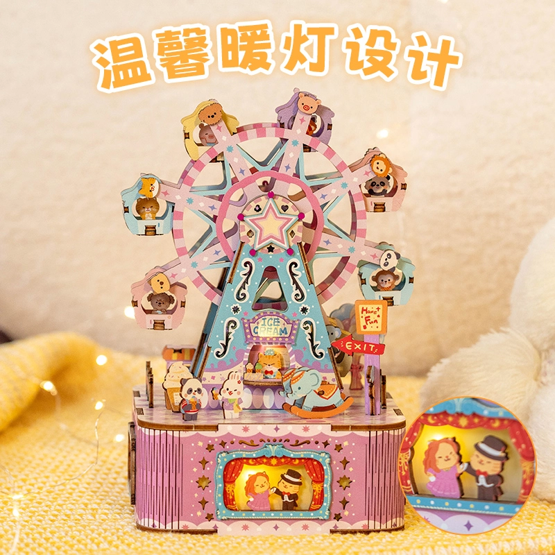 猫的天空之城 祝你生日快乐八音盒 拼装模型