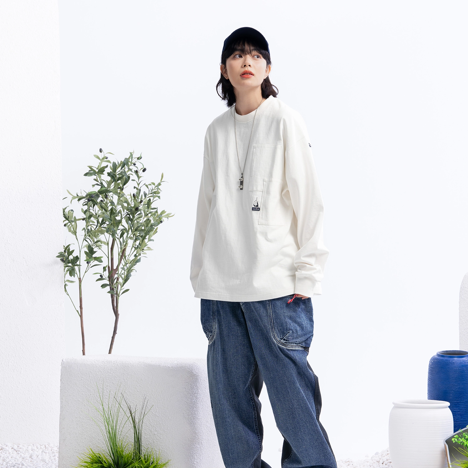 nautica white sail SS24 T