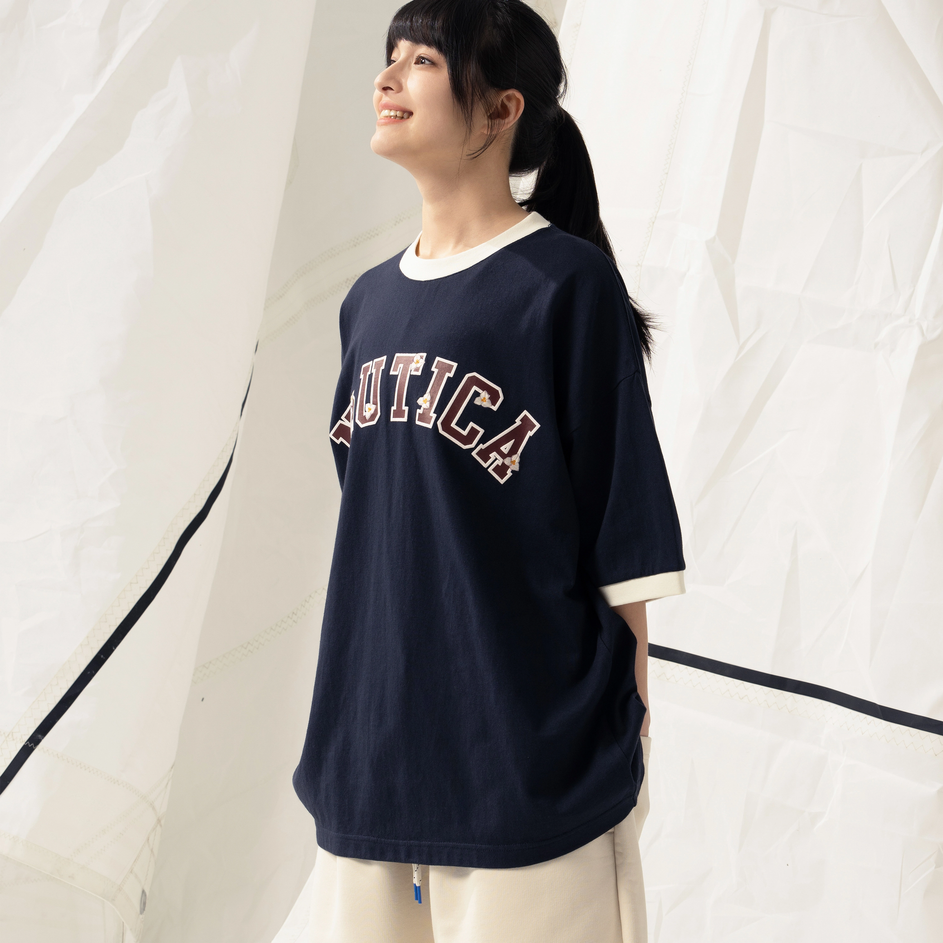 nautica white sail SS24 T