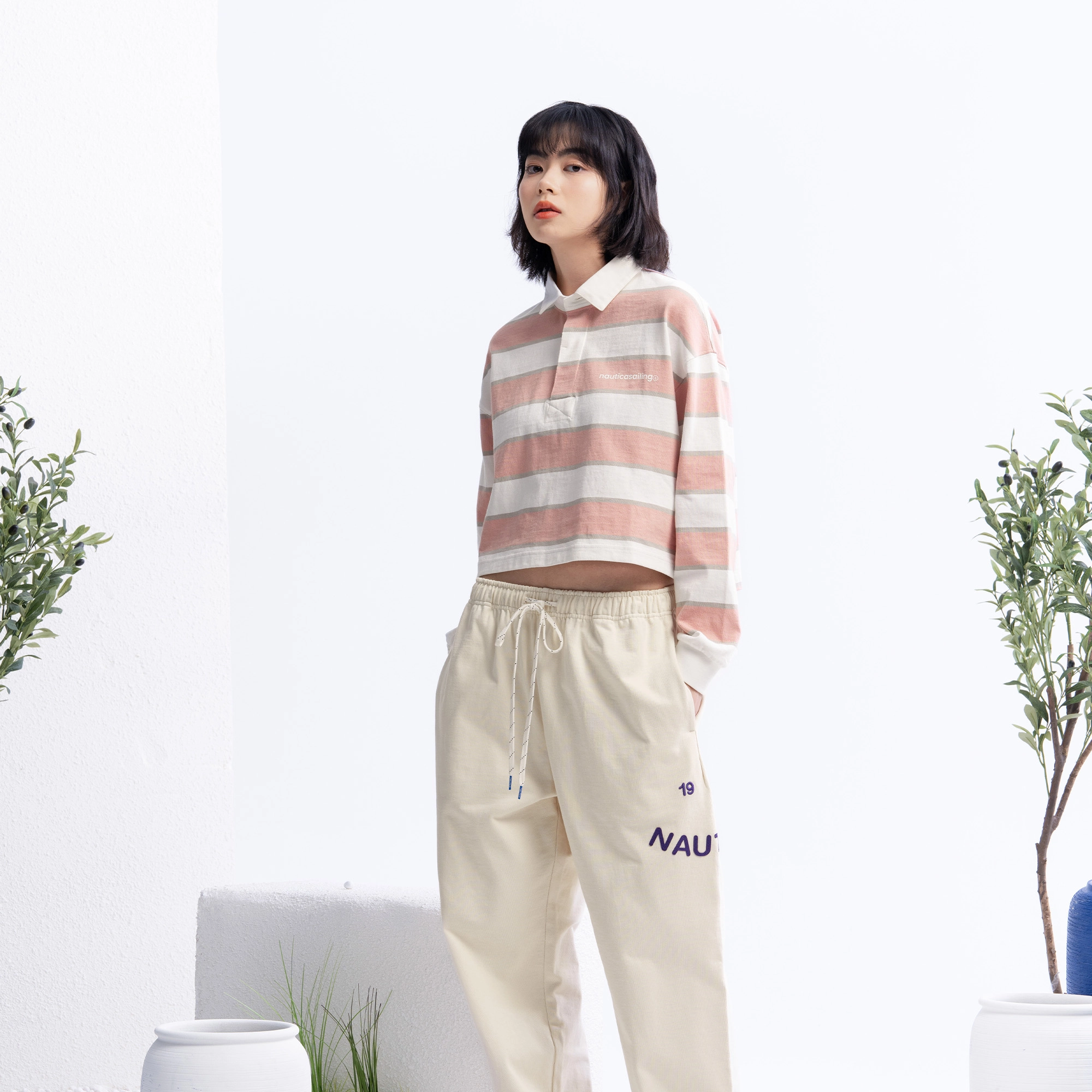 nautica white sail LOGOPolo