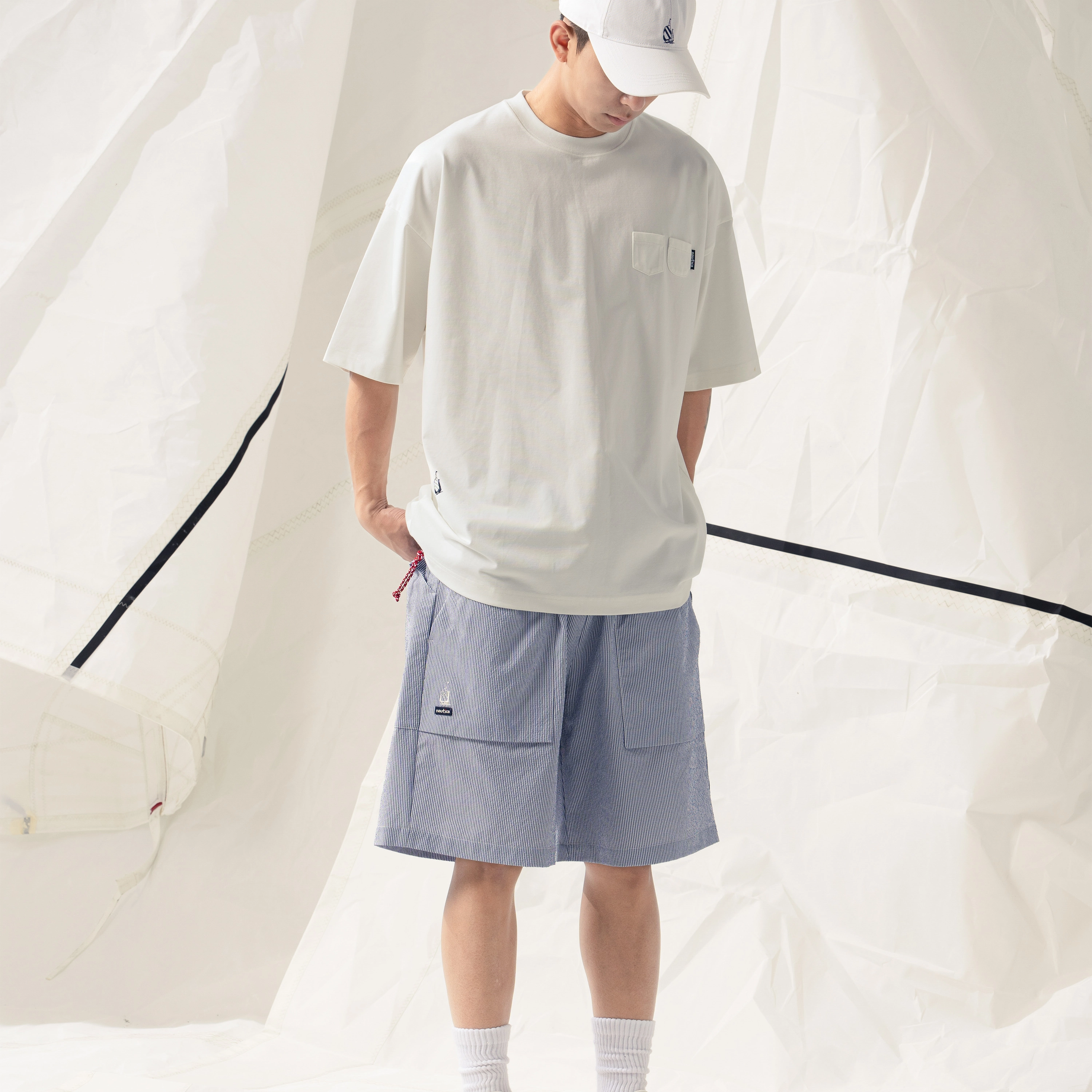 nautica white sail SS24 T