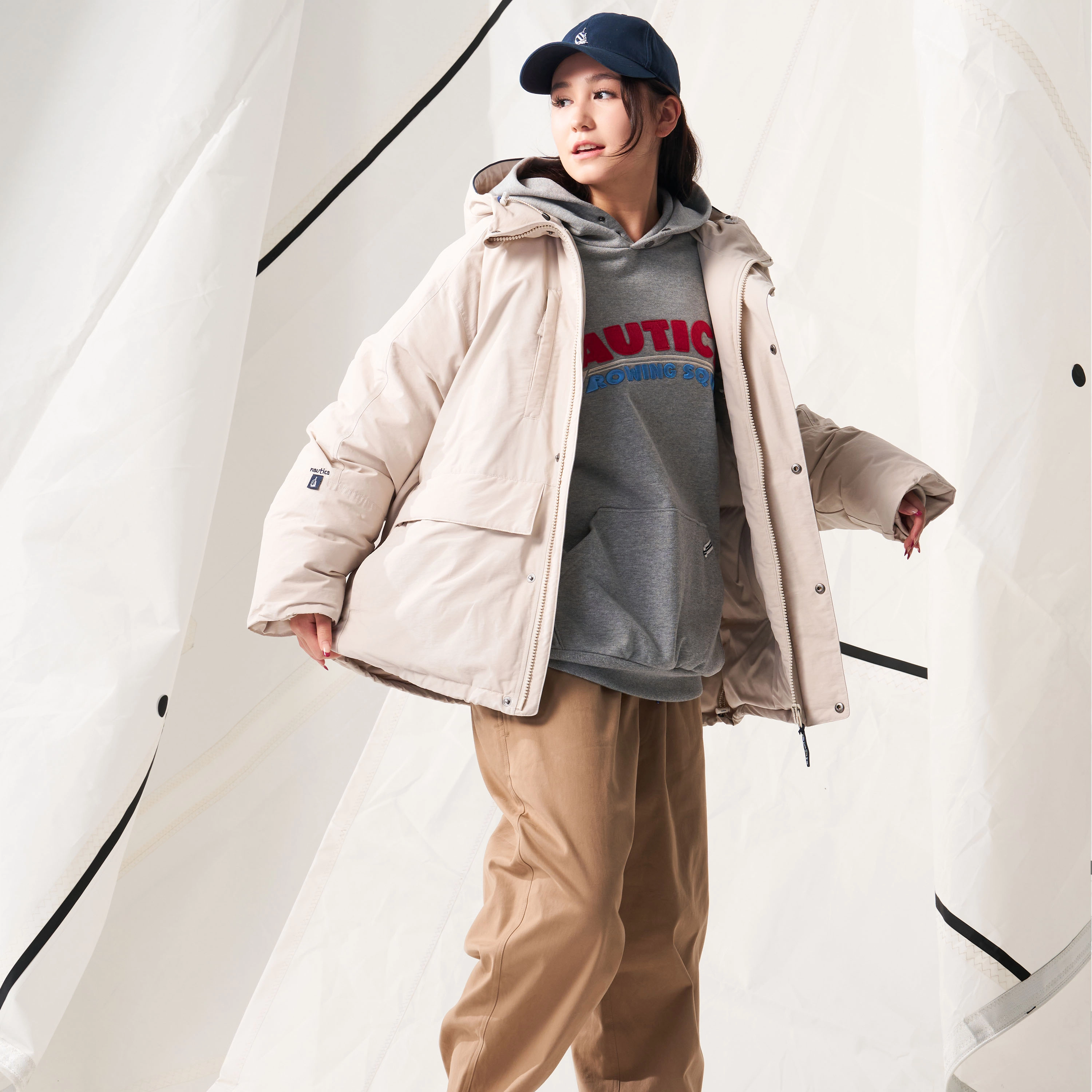 nautica white sail FW24