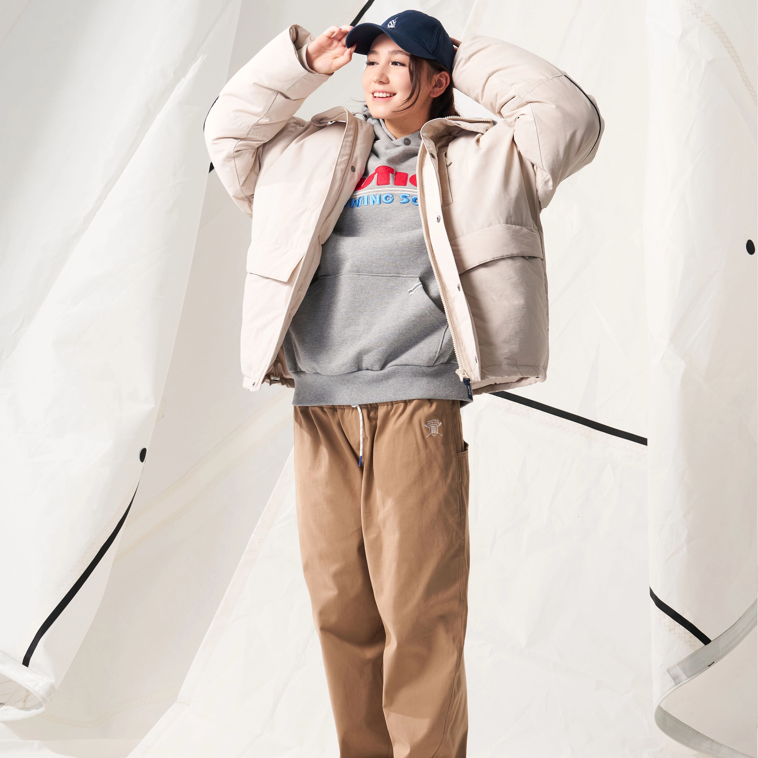 nautica white sail FW24