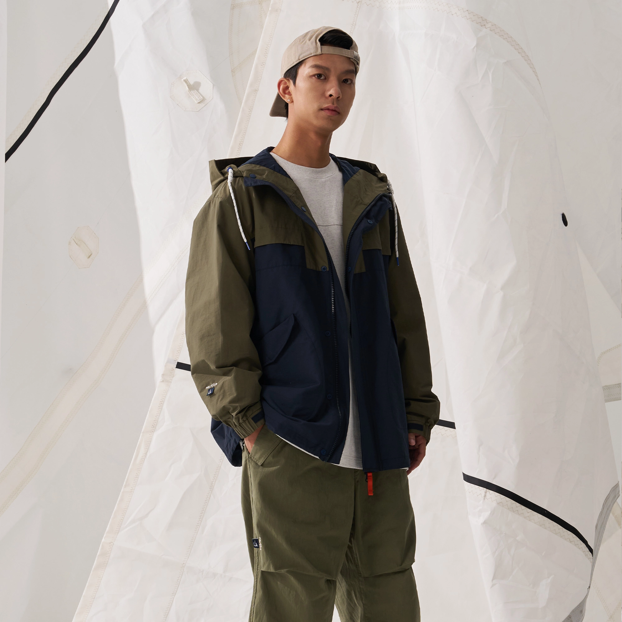 nautica white sail