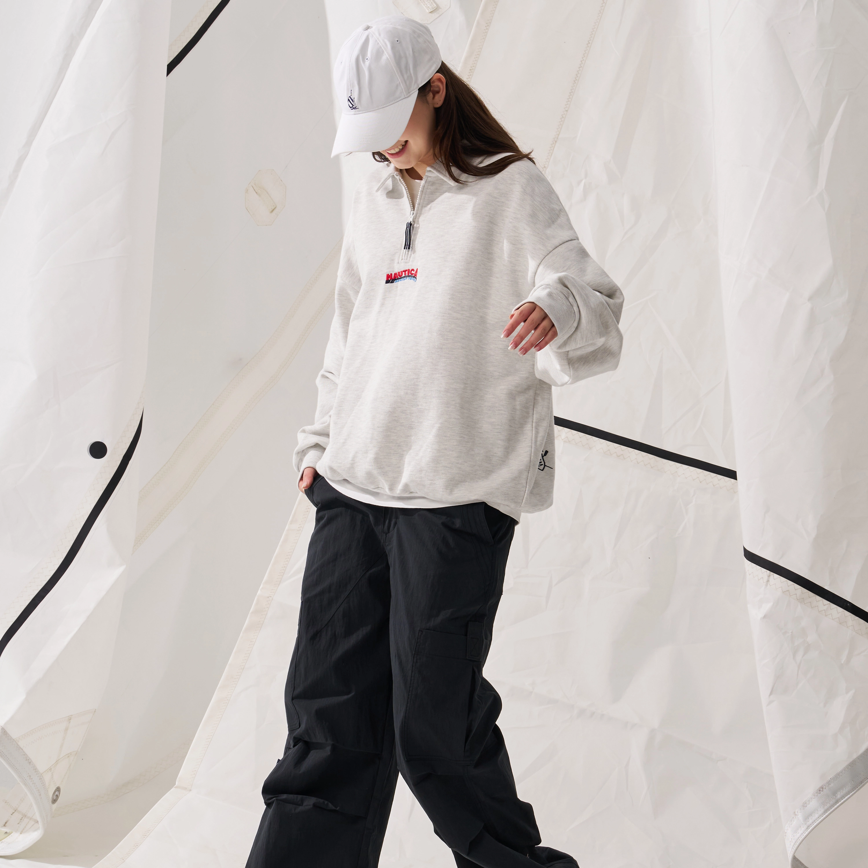 nautica white sail logo