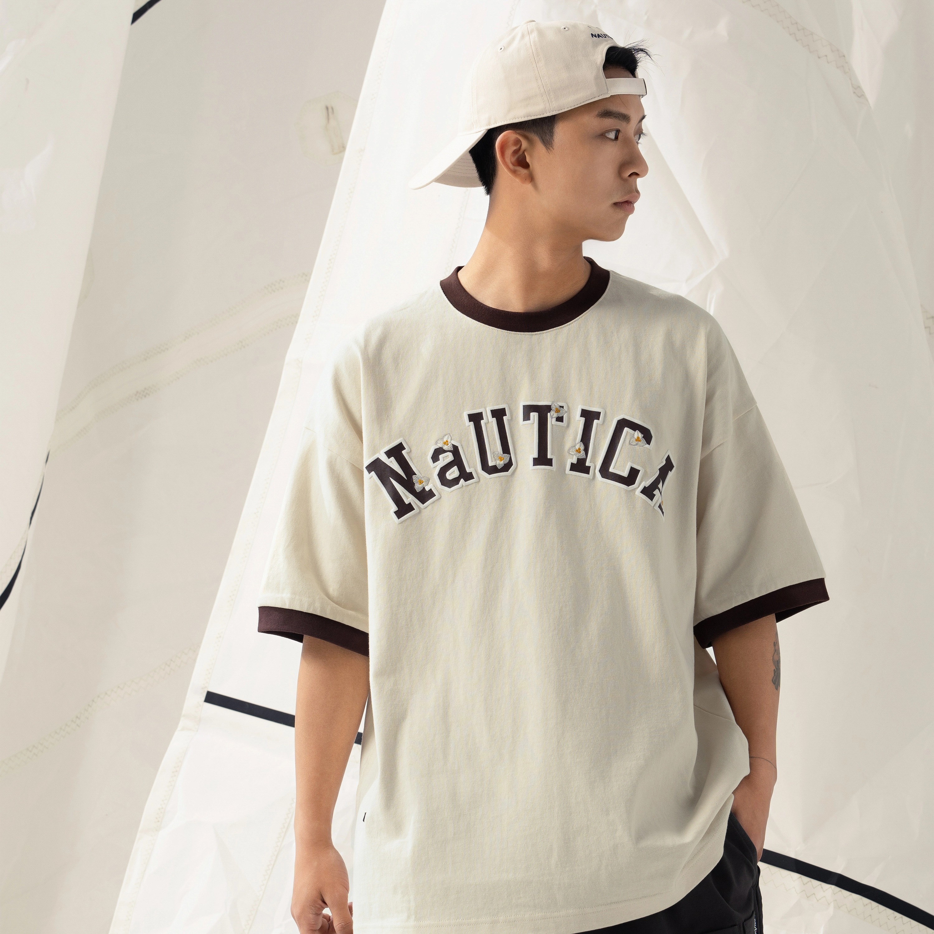 nautica white sail SS24 T