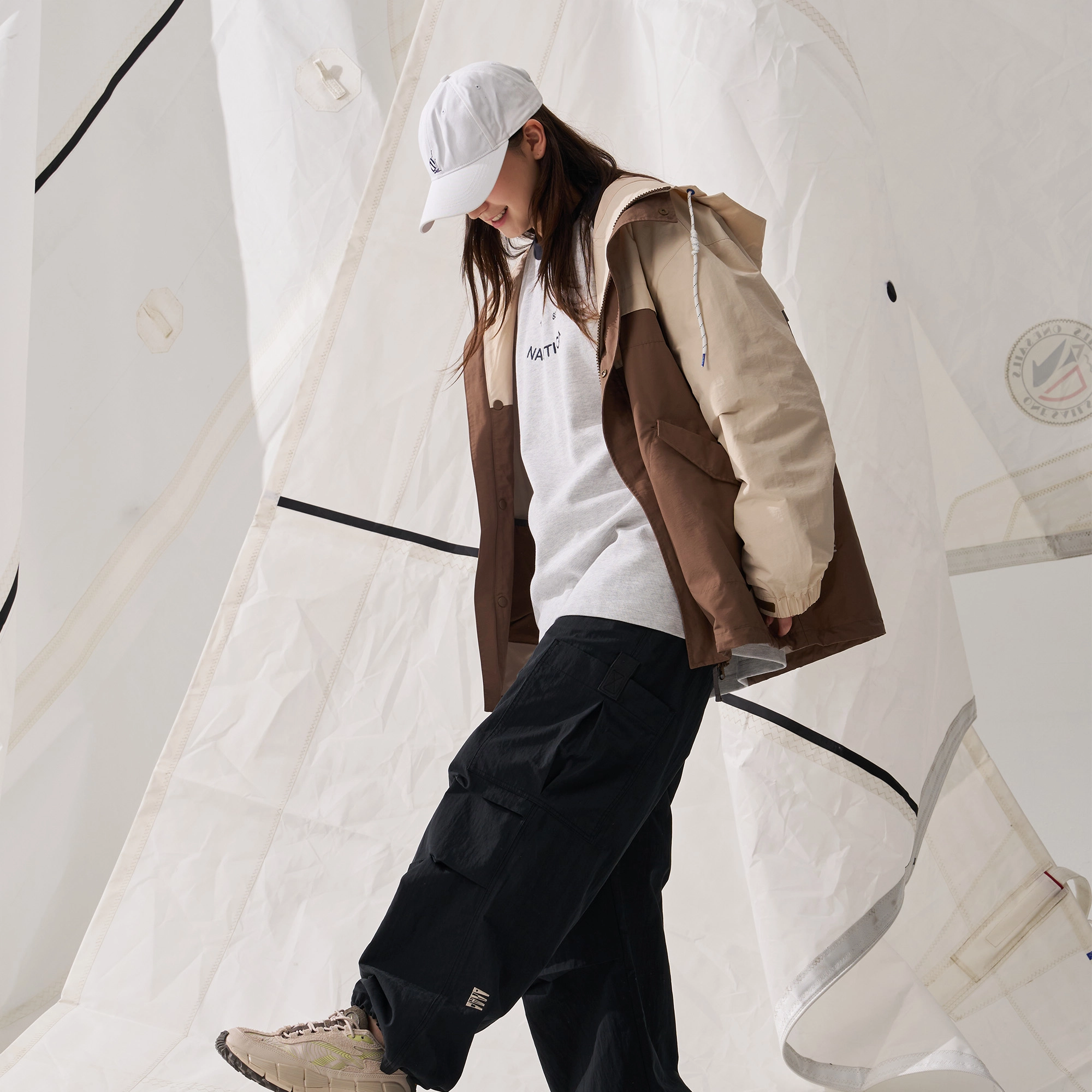 nautica white sail