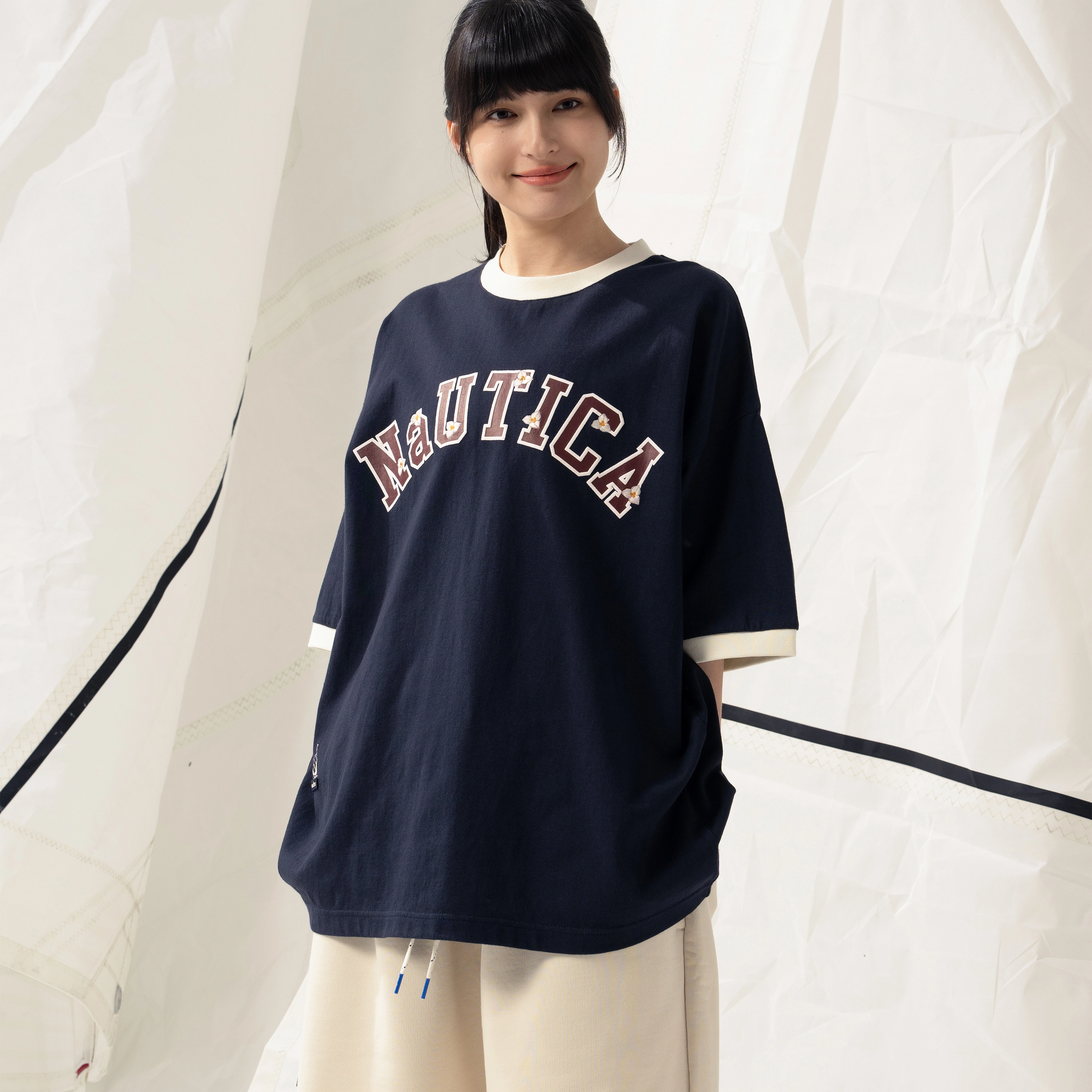 nautica white sail SS24 T