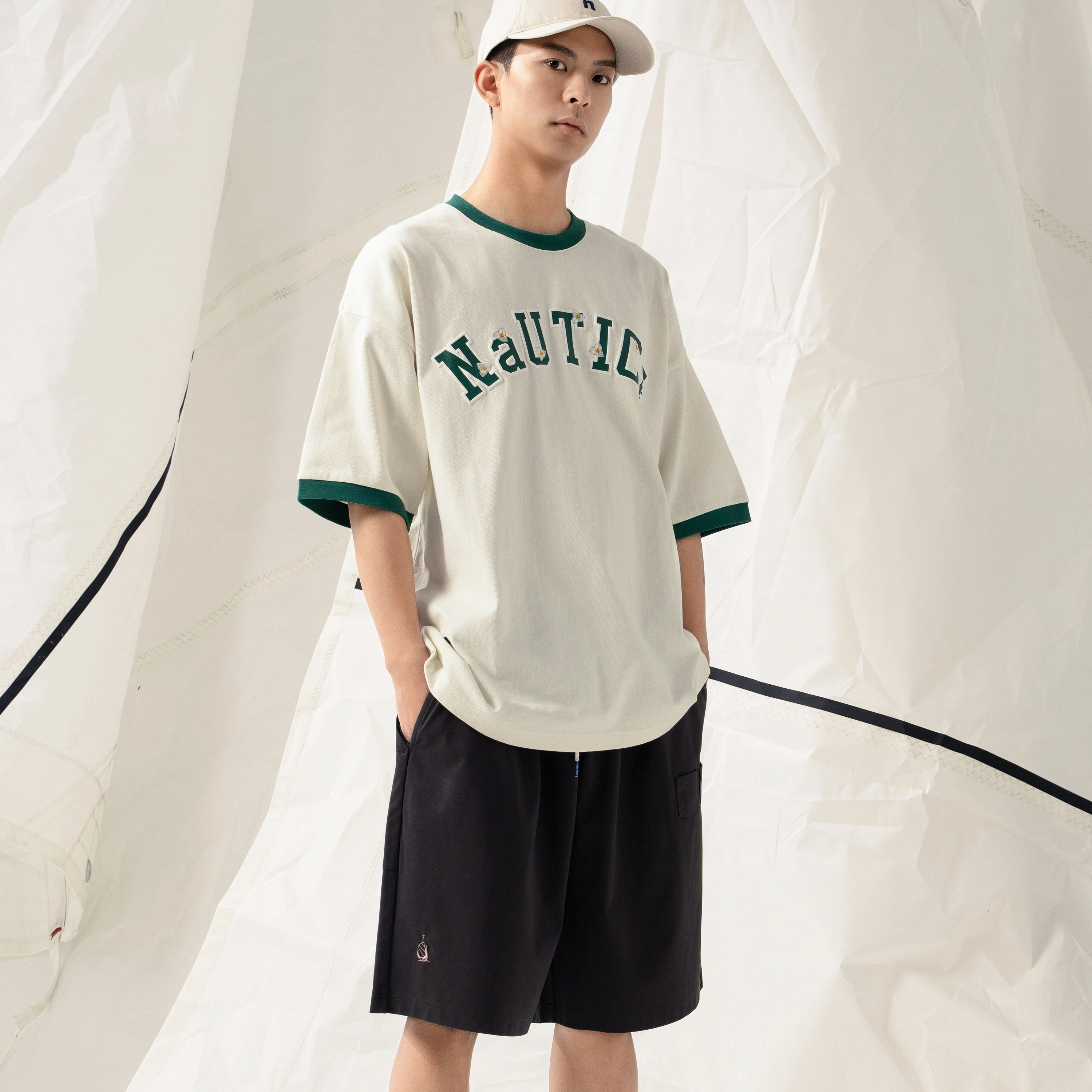 nautica white sail SS24 T