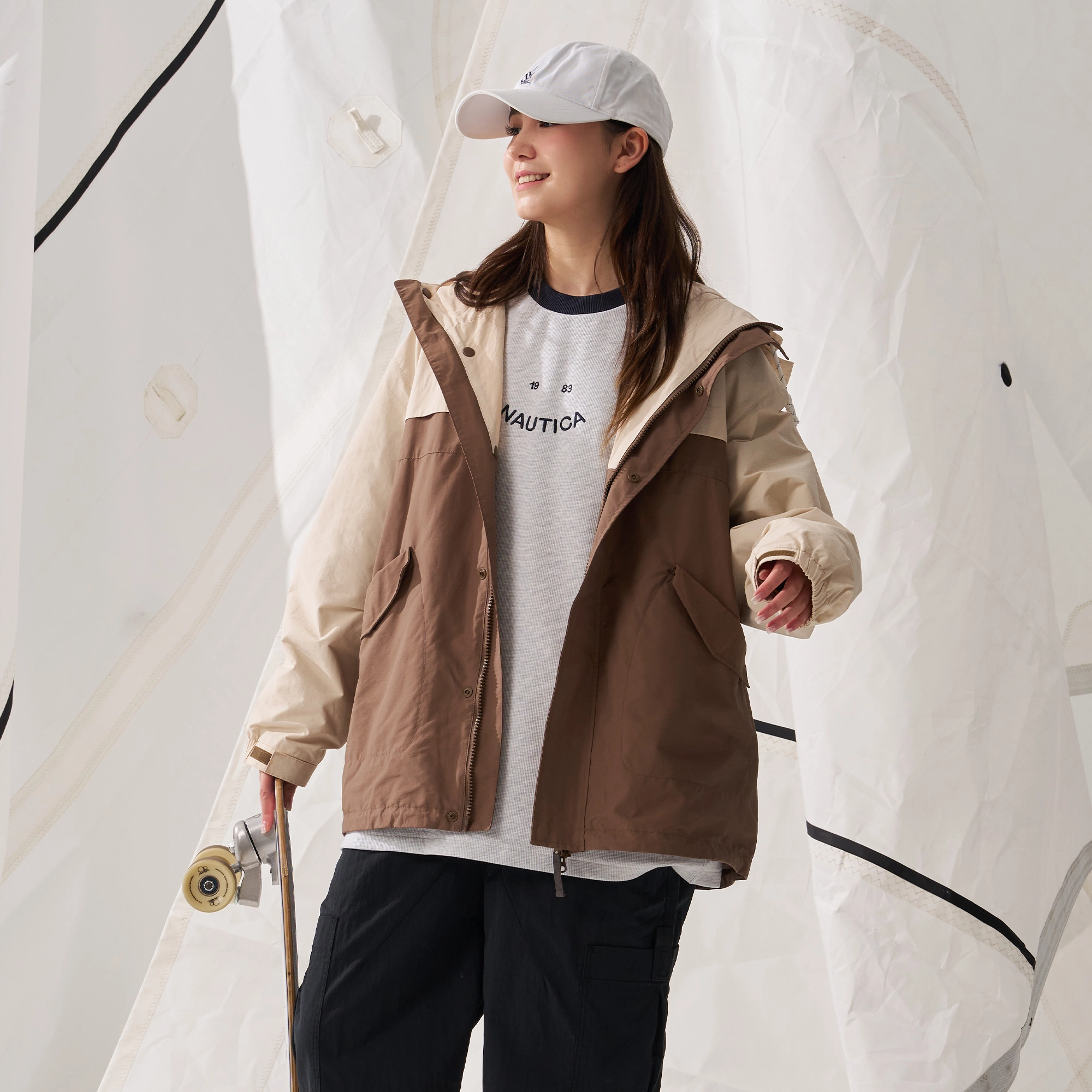 nautica white sail